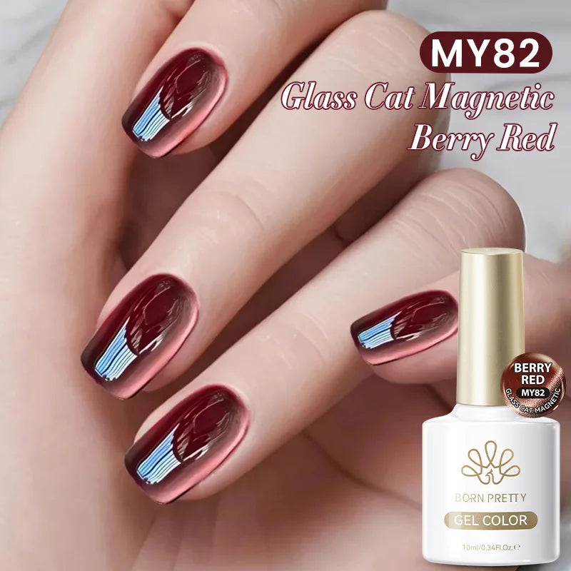BORN PRETTY Silver Water Light Cat Eye Magnetic Gel Nail Polish (10ml)
