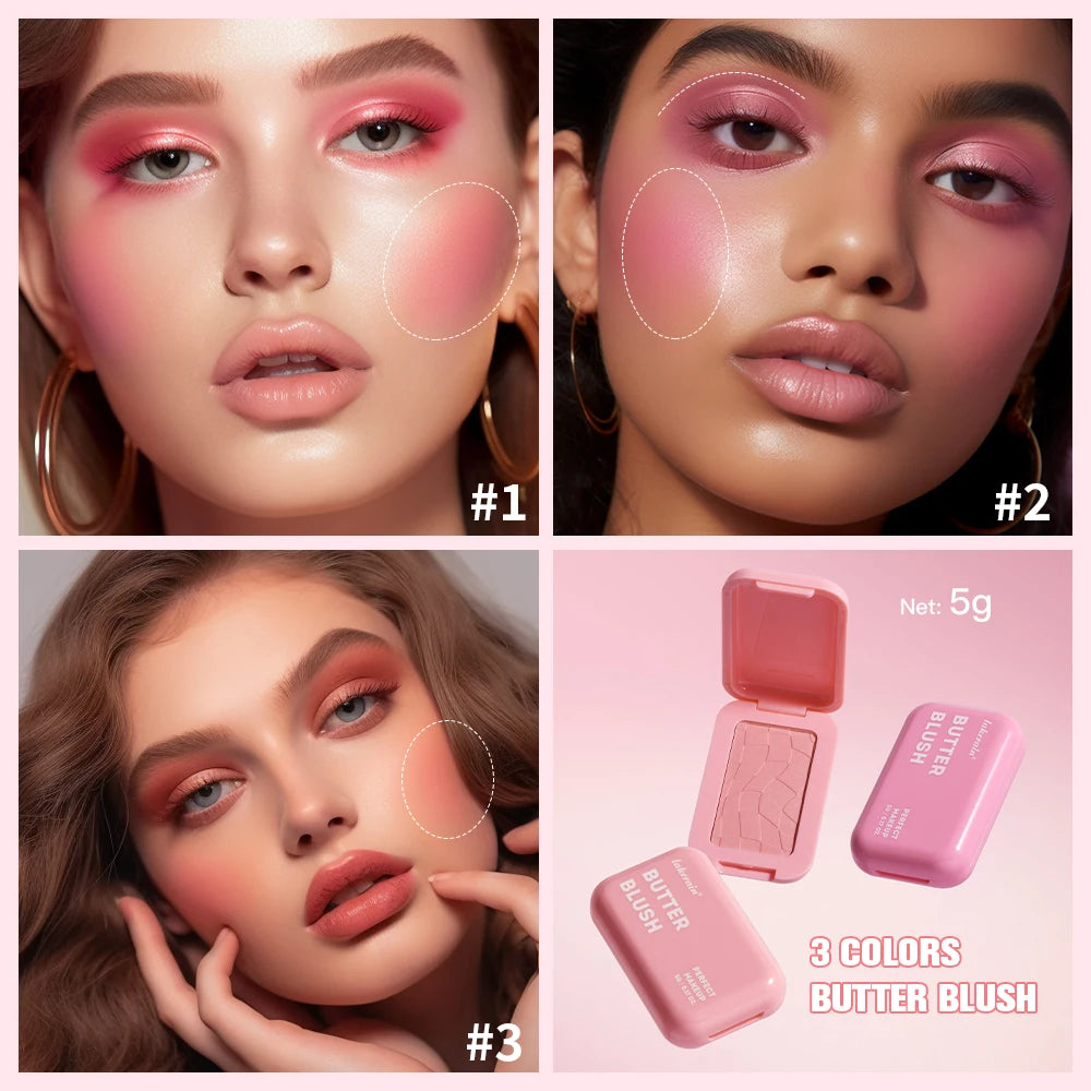 Long-Wear Vegan Hydrating Butter Blush Stick