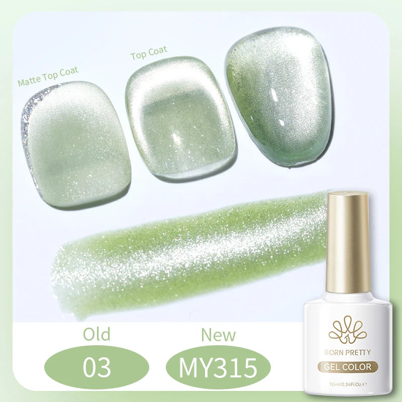 BORN PRETTY Silver Water Light Cat Eye Magnetic Gel Nail Polish (10ml)