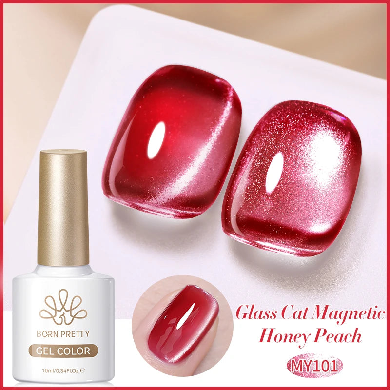 BORN PRETTY Silver Water Light Cat Eye Magnetic Gel Nail Polish (10ml)