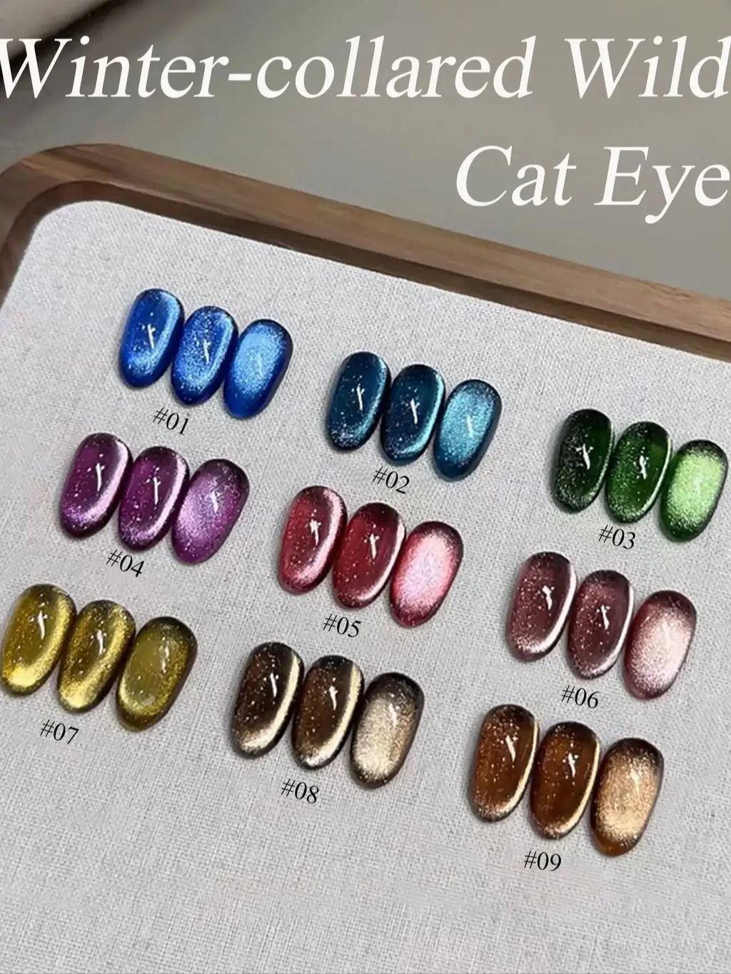 WS Black Glass Cat Eye Magnetic Gel Nail Polish