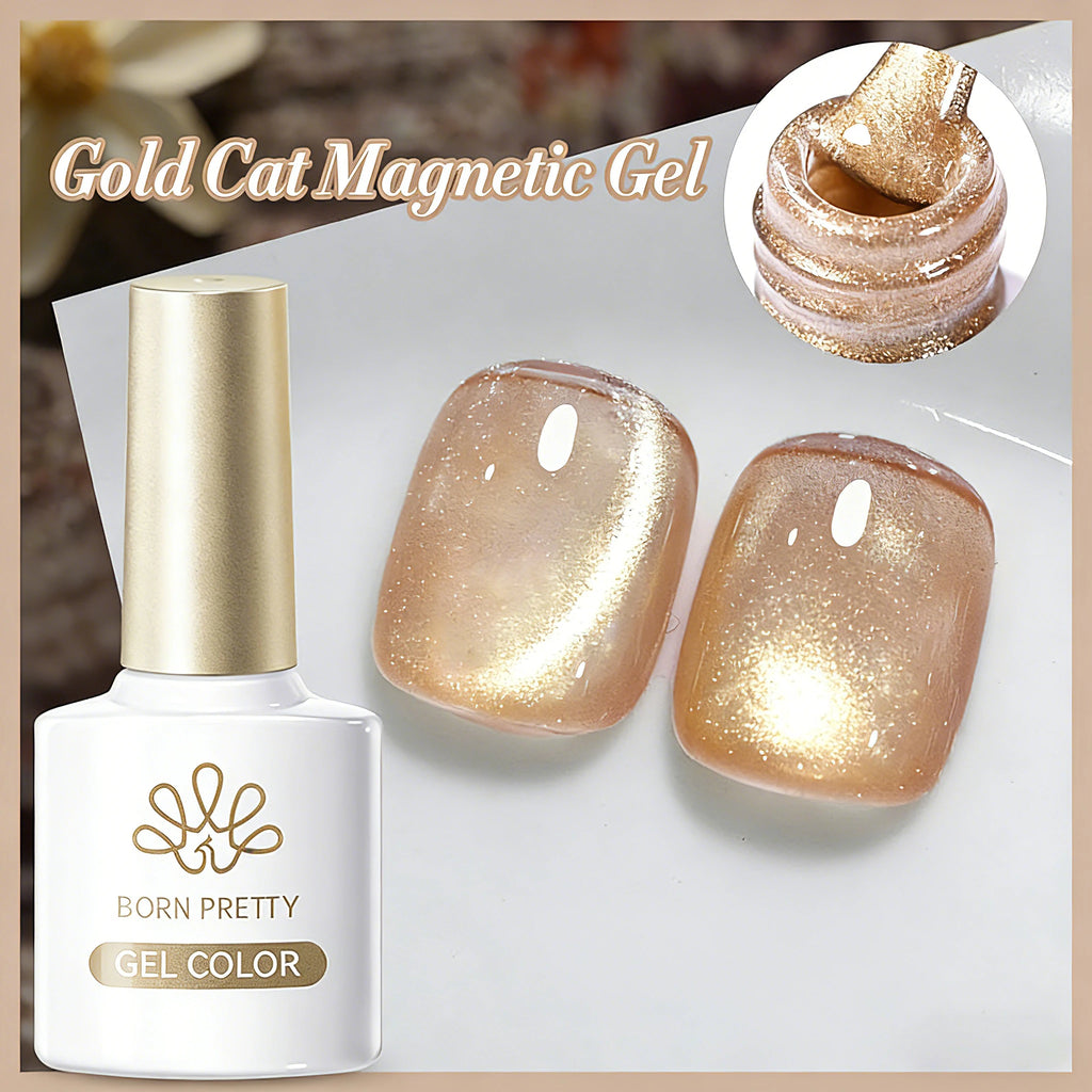 BORN PRETTY Silver Water Light Cat Eye Magnetic Gel Nail Polish (10ml)