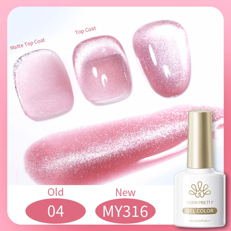BORN PRETTY Silver Water Light Cat Eye Magnetic Gel Nail Polish (10ml)