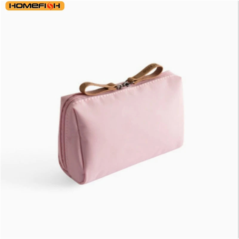 HOMEFISH Mini Portable Makeup Bag | Compact Cosmetic Pouch & Lipstick Organizer