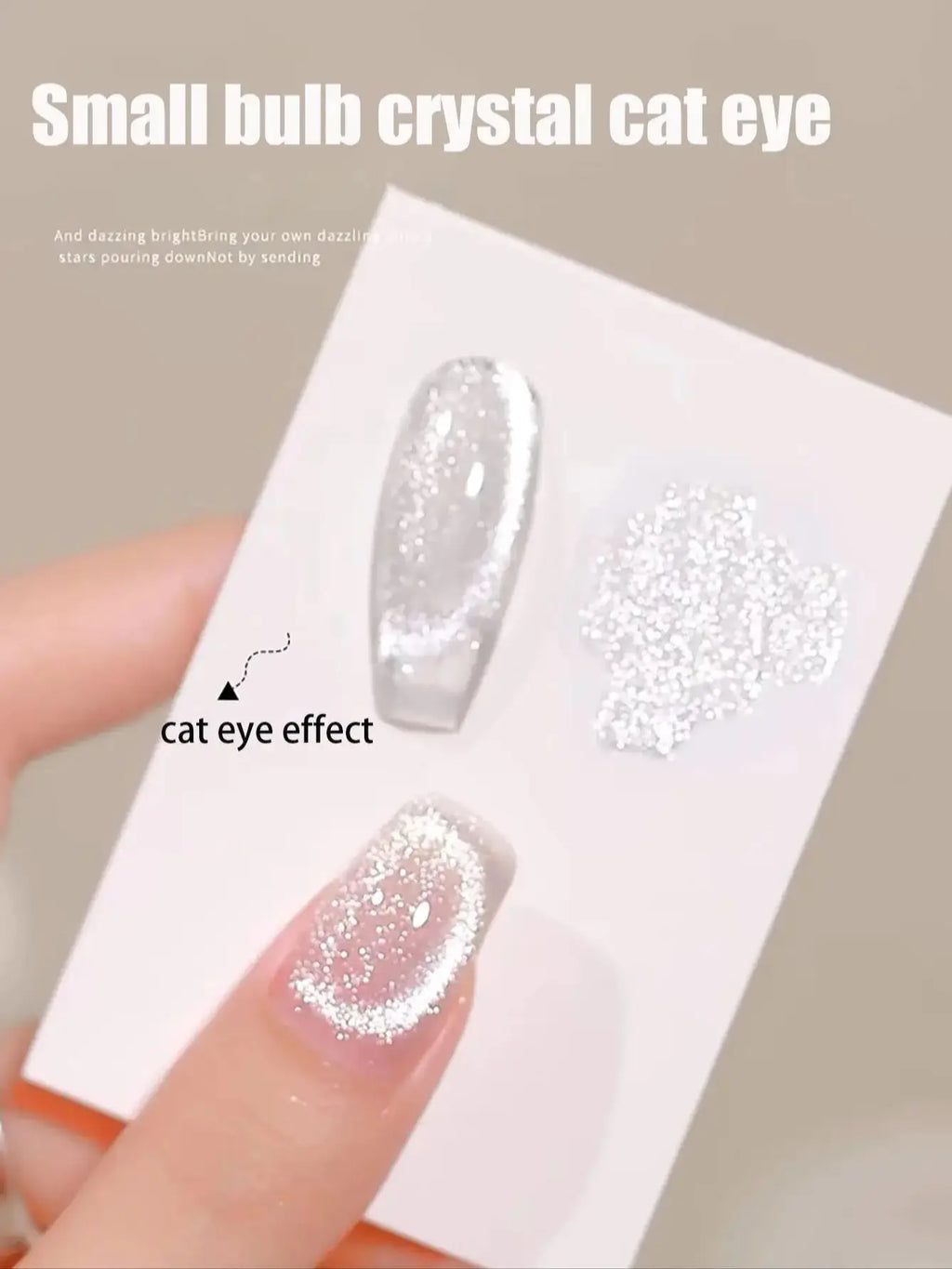 WS Black Glass Cat Eye Magnetic Gel Nail Polish