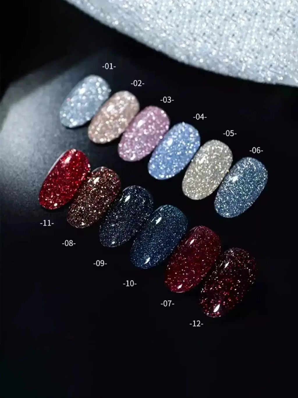 WS Black Glass Cat Eye Magnetic Gel Nail Polish