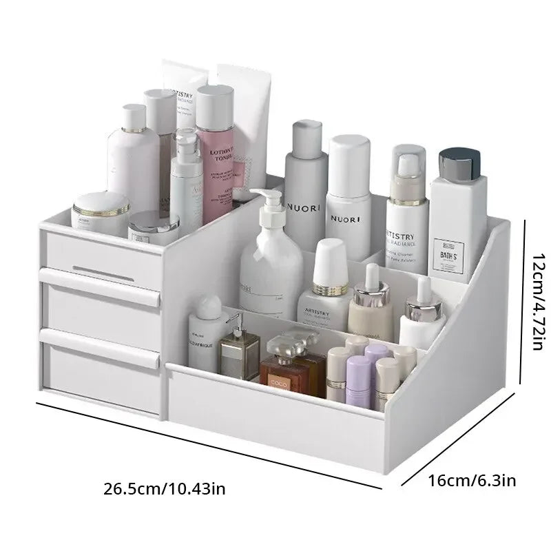 Minimalist Desktop Makeup Organizer with Drawers