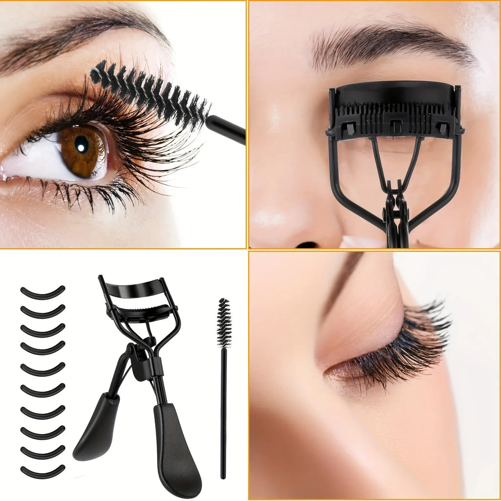 7/15pcs Eyelash Curler Set with Replacement Pads & Lash Tools