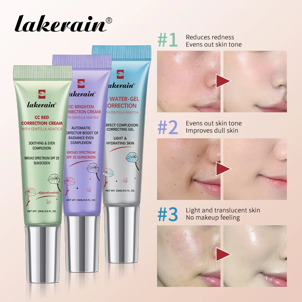 Color Correcting CC Cream - Waterproof Liquid Foundation & Concealer (30ml)