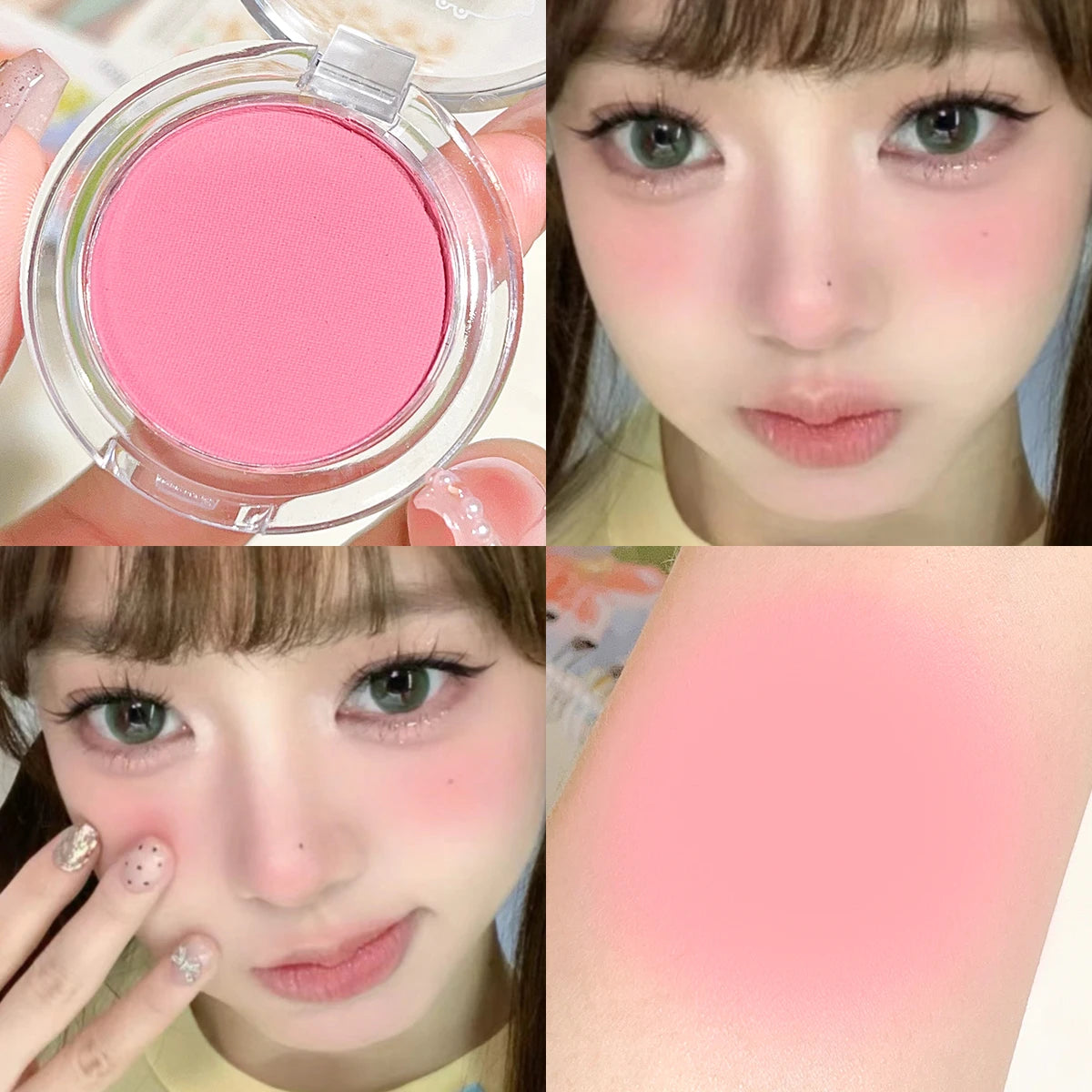 Velvet Matte Single Powder Blush – Natural Everyday Radiance