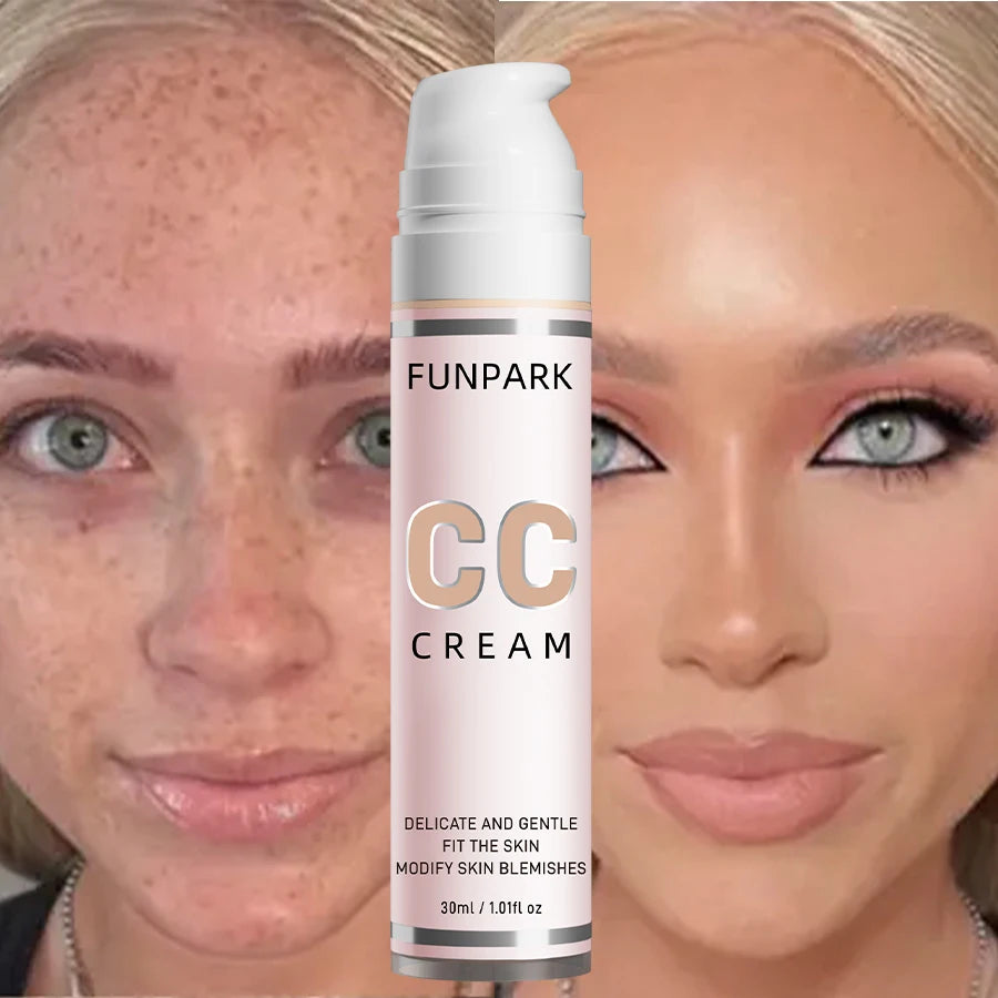 Color Correcting CC Cream - Waterproof Liquid Foundation & Concealer (30ml)