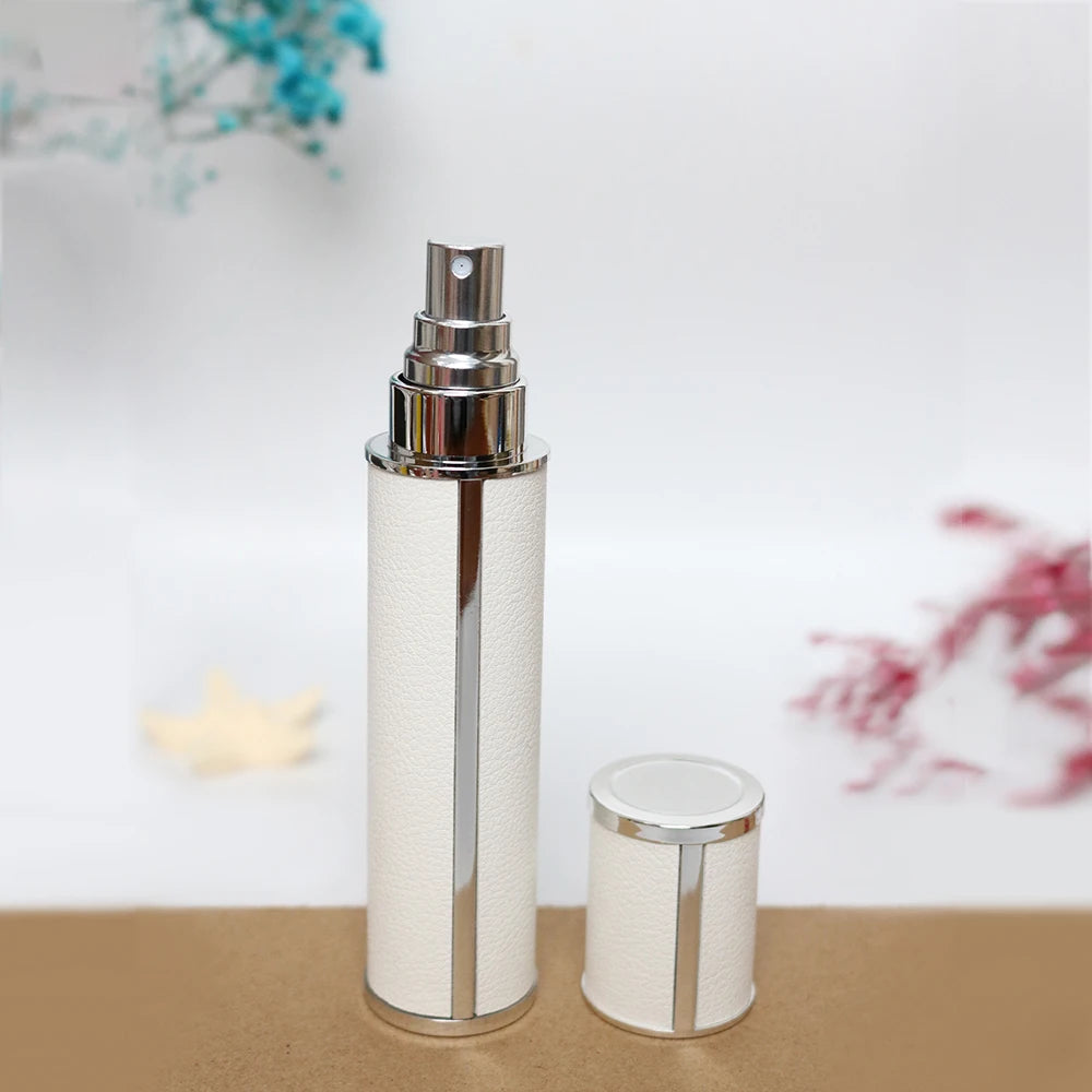 Luxury Leather Refillable Perfume Spray Bottle (10ml)