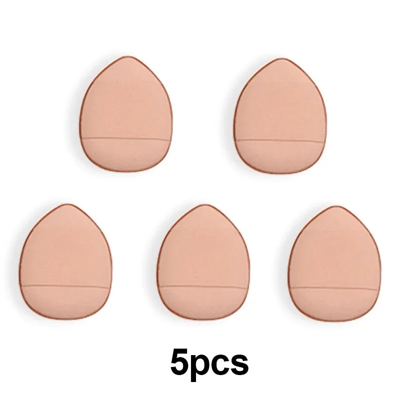Mini Finger Powder Puffs (5 / 10-Piece Set) | Micro Air Cushion Sponge for Concealer & Foundation