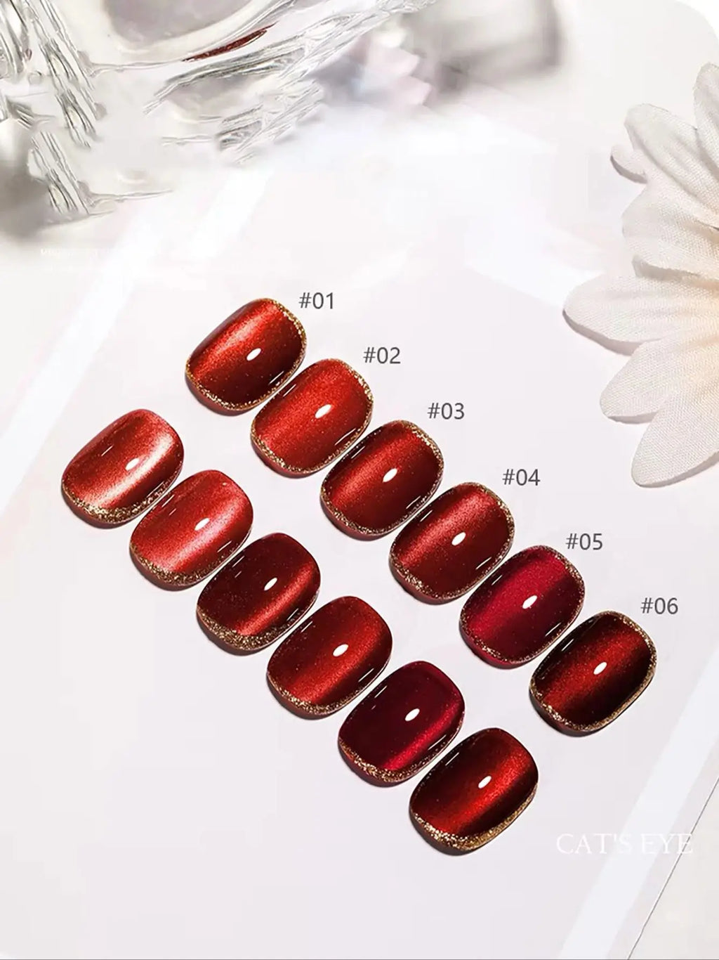 WS Black Glass Cat Eye Magnetic Gel Nail Polish