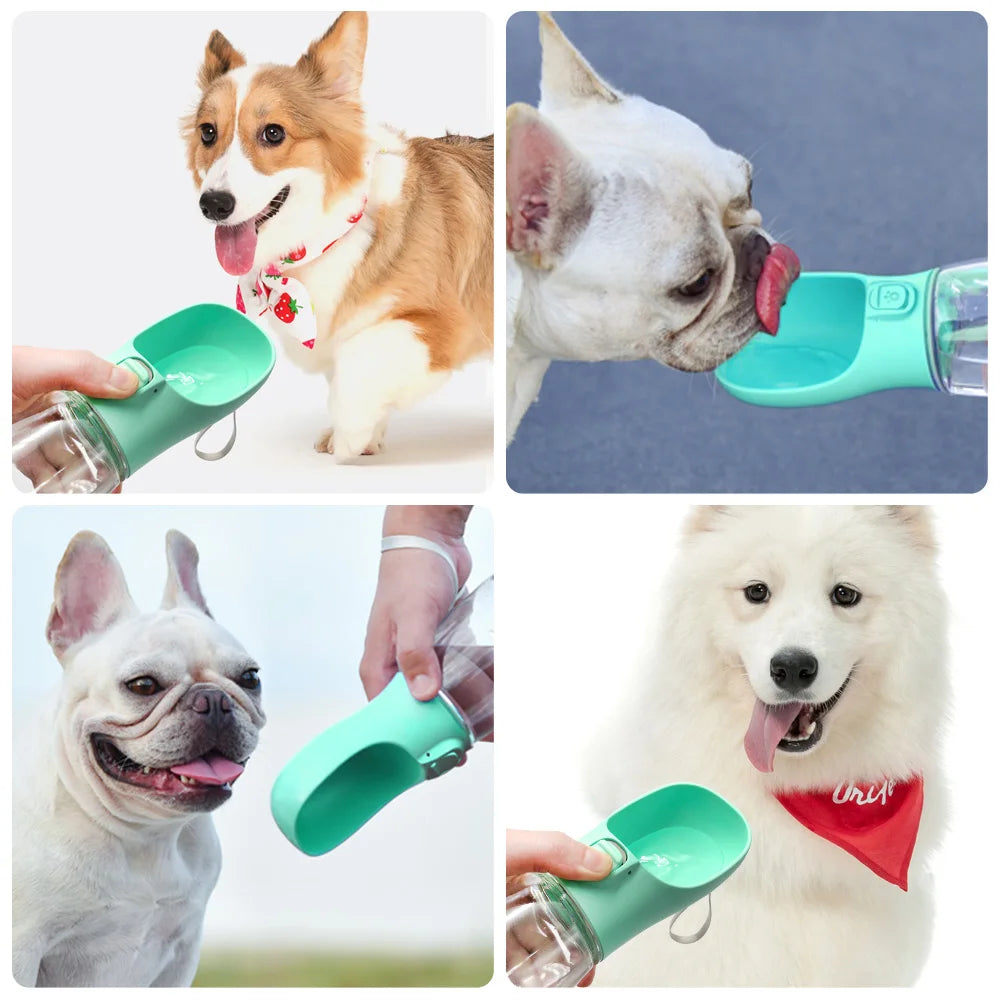 Portable Dog Water Bottle & Leakproof Drinking Bowl