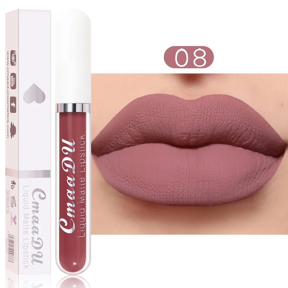 CmaaDu Matte Liquid Lipstick | Long-Lasting & Waterproof Lip Stain (Red Tones)