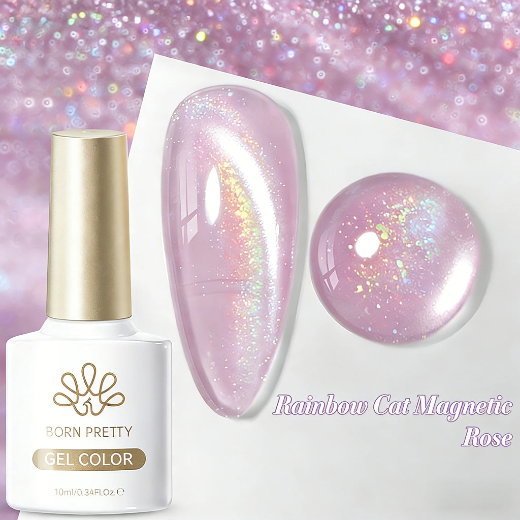 BORN PRETTY Silver Water Light Cat Eye Magnetic Gel Nail Polish (10ml)