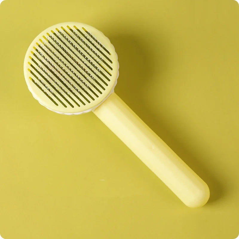 GroomBuddy™ Self-Cleaning Pet Slicker Brush