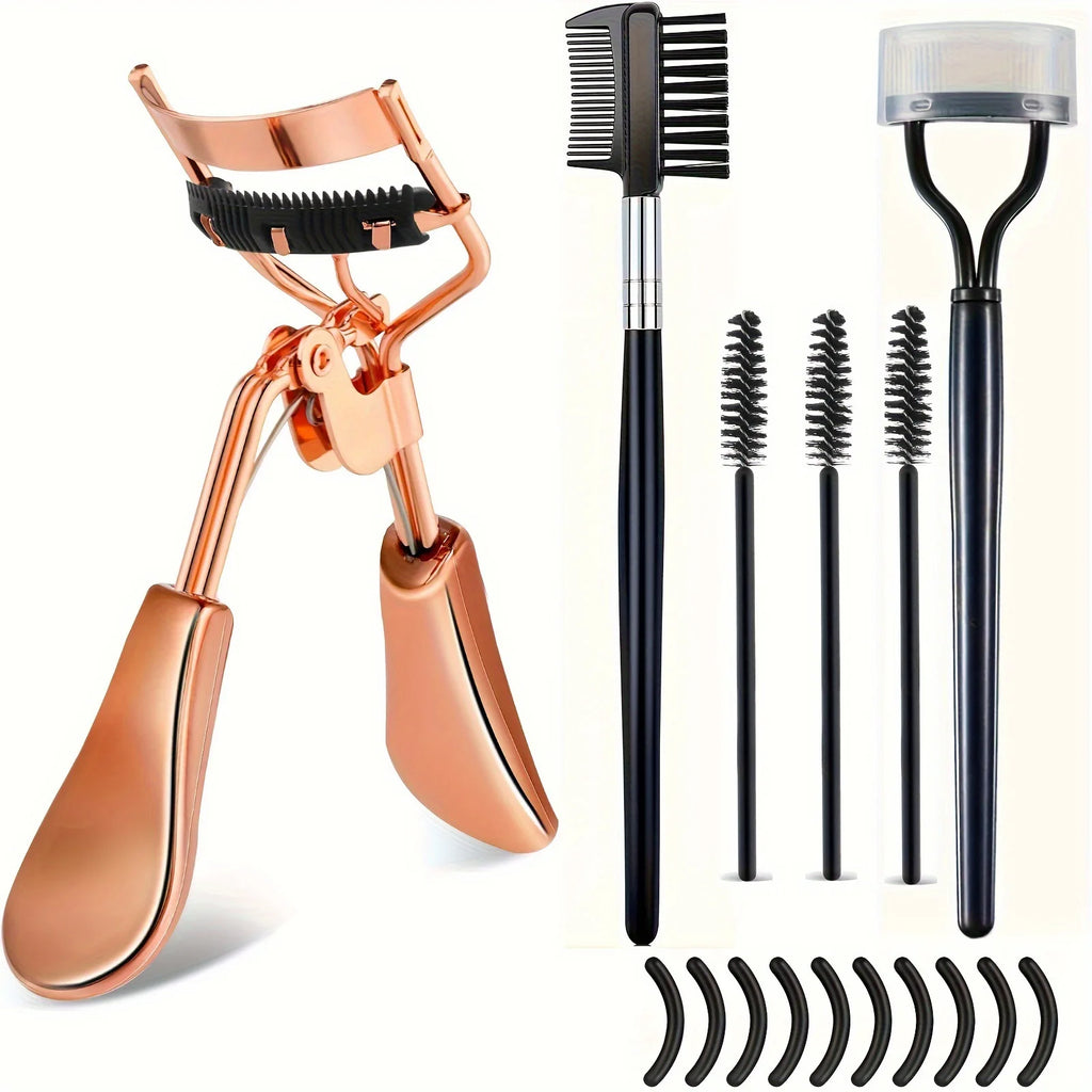 7/15pcs Eyelash Curler Set with Replacement Pads & Lash Tools
