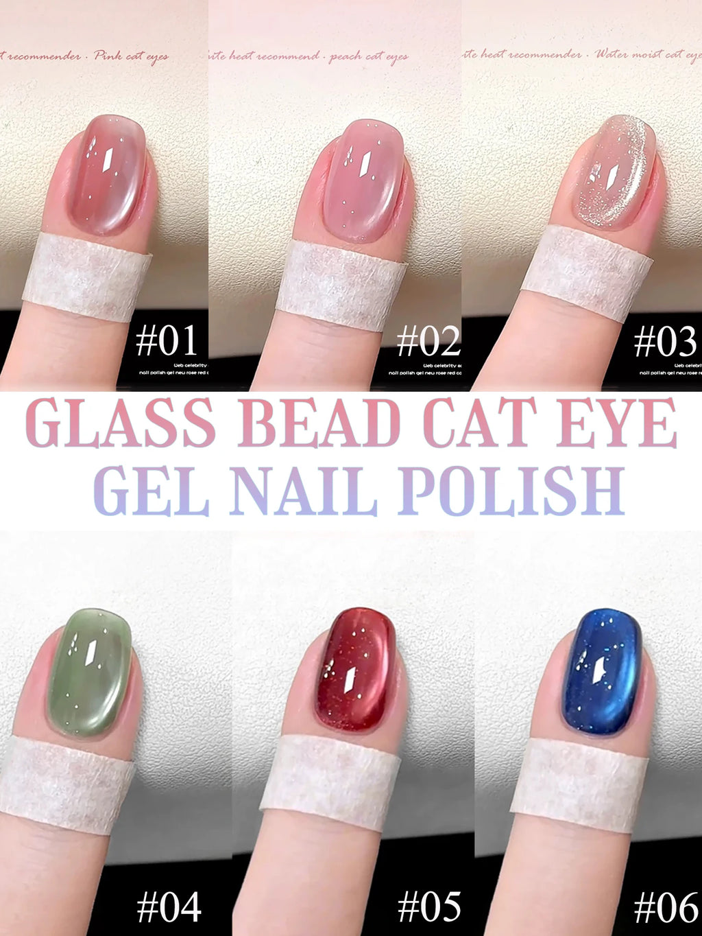 WS Black Glass Cat Eye Magnetic Gel Nail Polish