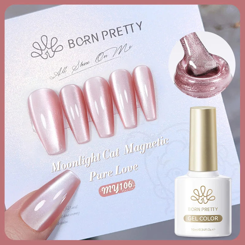 BORN PRETTY Silver Water Light Cat Eye Magnetic Gel Nail Polish (10ml)