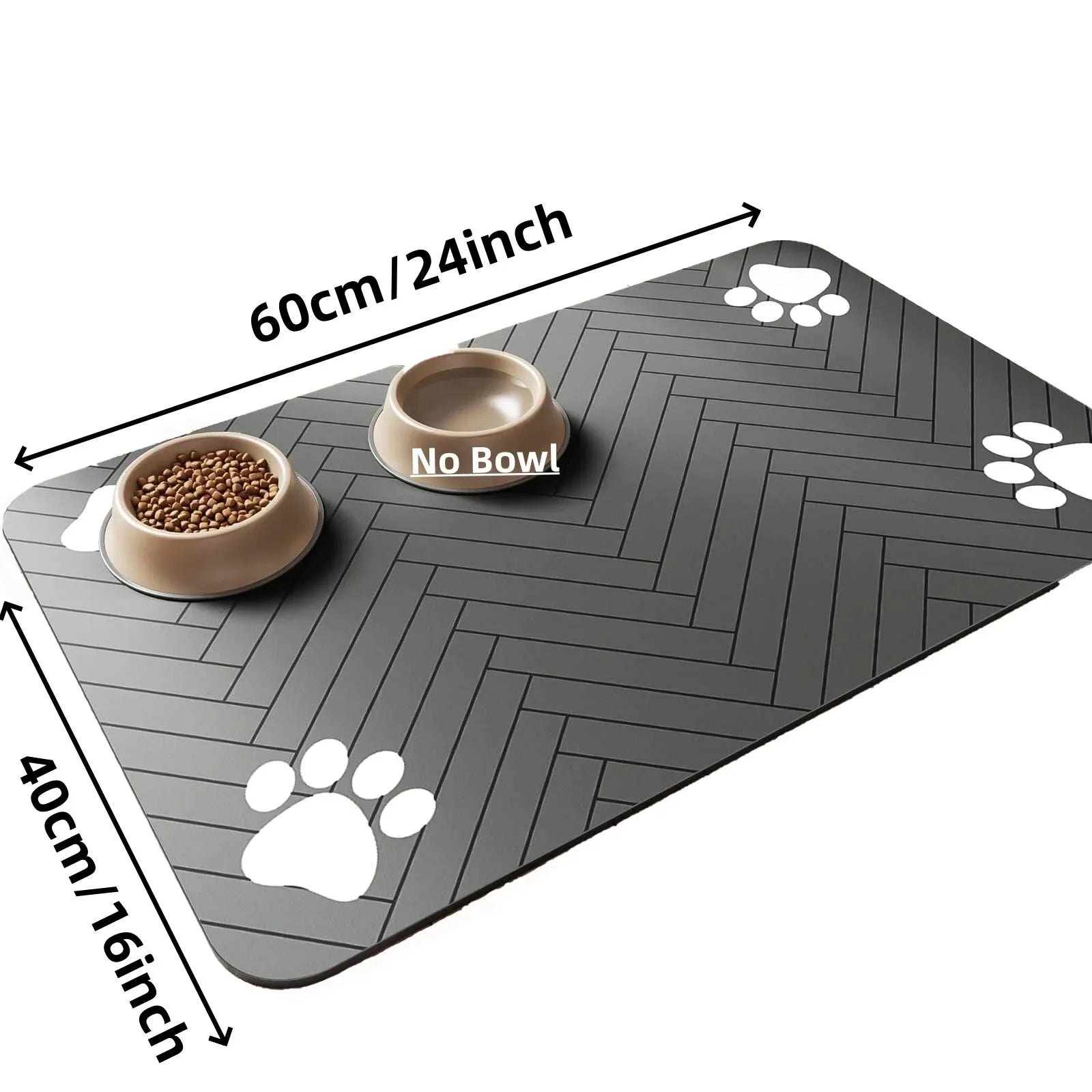 Quick-Dry Pet Feeding Mat - Absorbent Water Mat for Dogs & Cats