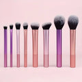 8-Piece Essential Makeup Brush Set - Soft Synthetic Bristles