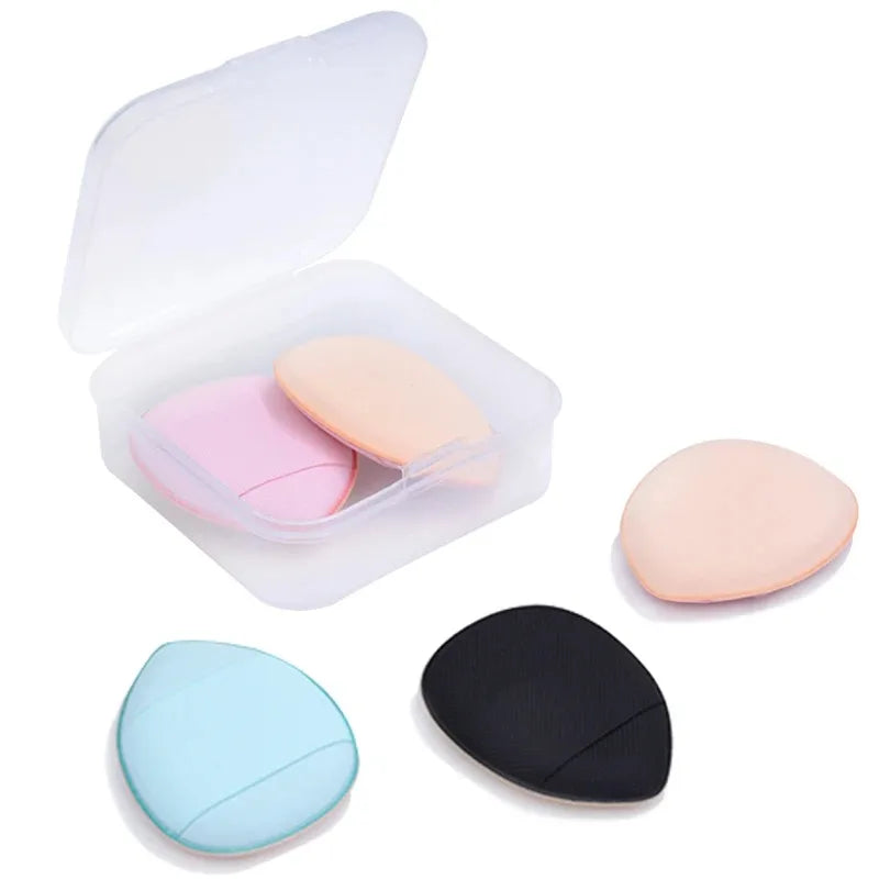 Mini Finger Powder Puffs (5 / 10-Piece Set) | Micro Air Cushion Sponge for Concealer & Foundation