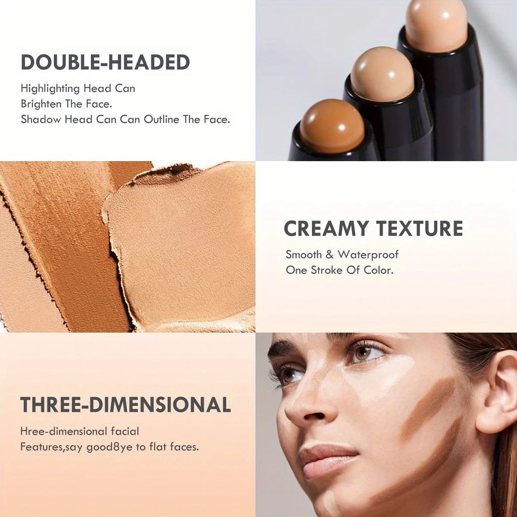 Full-Coverage Face Concealer Pen | Long-Lasting Dark Circles Corrector & Contour Stick
