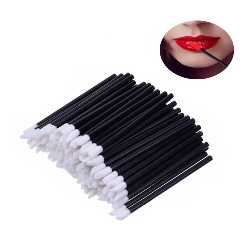 Disposable Lip Brush Applicators (50 / 100pcs Pack) | Wholesale Makeup Lip Gloss Wands