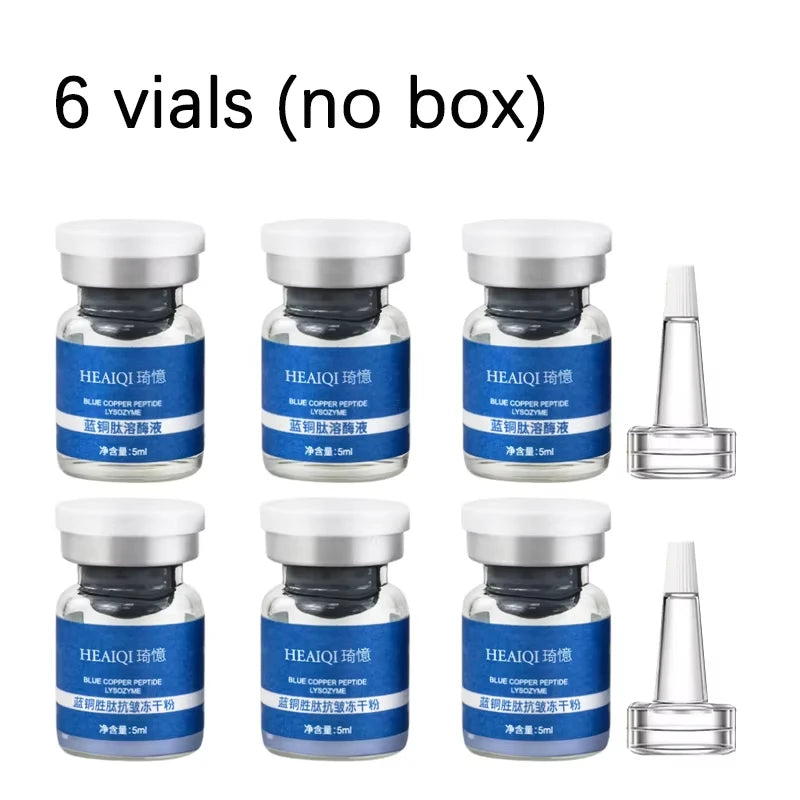 Blue Copper Peptide GHK-Cu Freeze-Dried Powder Essence - Deep Hydration & Firming SkinCare Kit