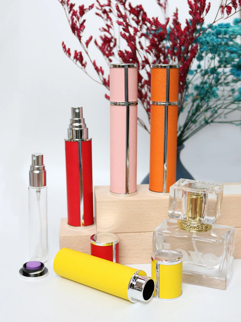 Luxury Leather Refillable Perfume Spray Bottle (10ml)
