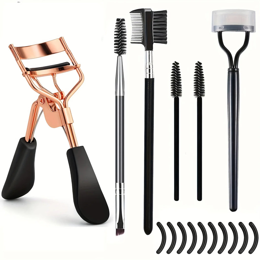 7/15pcs Eyelash Curler Set with Replacement Pads & Lash Tools