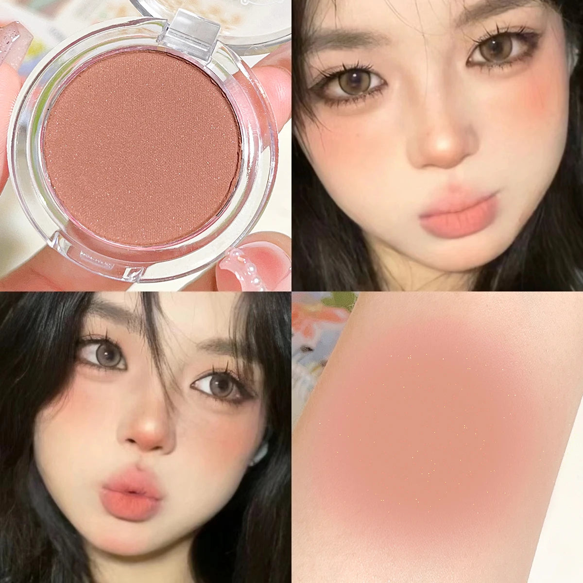 Velvet Matte Single Powder Blush – Natural Everyday Radiance