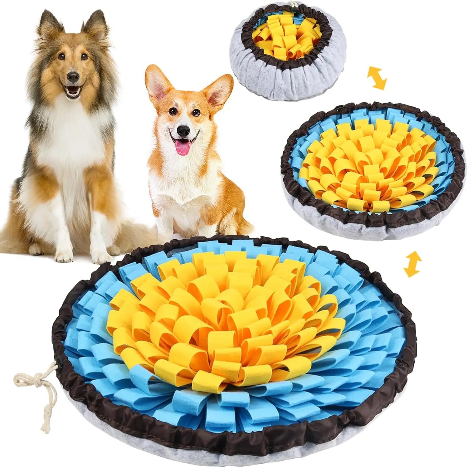Interactive Pet Snuffle Mat | Portable Foraging Bowl & Boredom Buster for Dogs & Cats