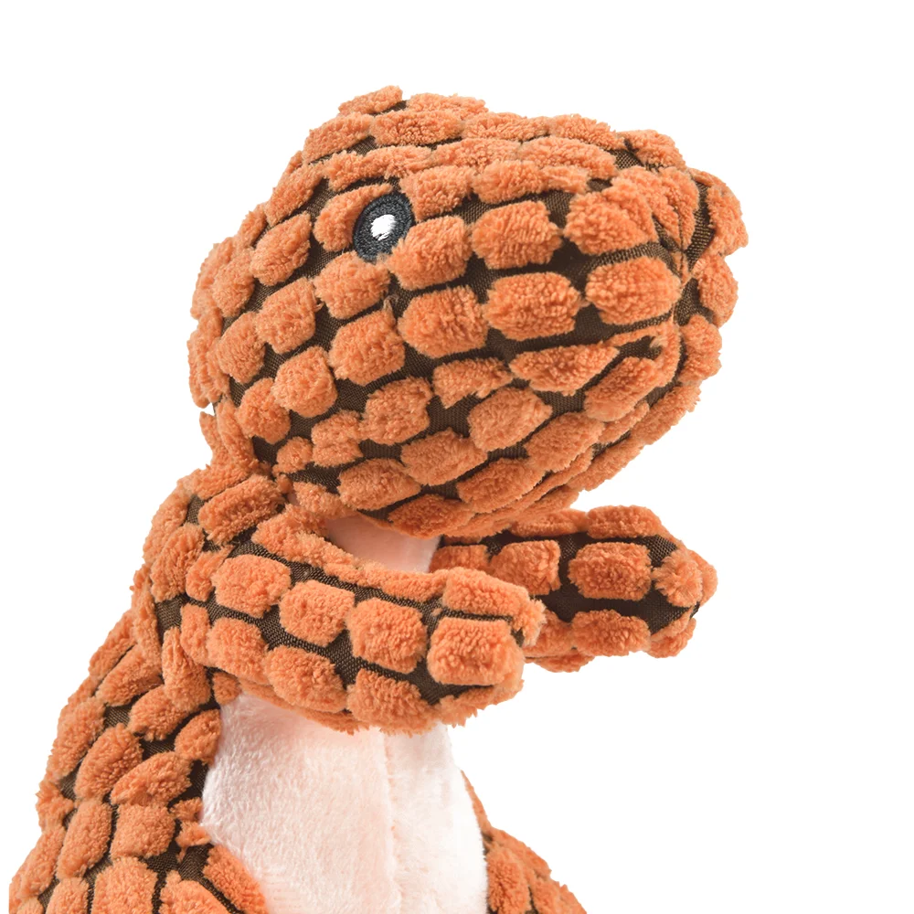 Interactive Plush Dinosaur Toy | Durable Chew & Play Toy for Small Dogs & Cats