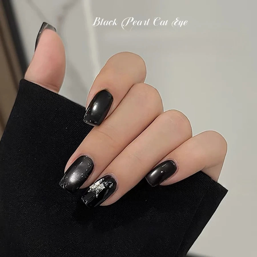 WS Black Glass Cat Eye Magnetic Gel Nail Polish