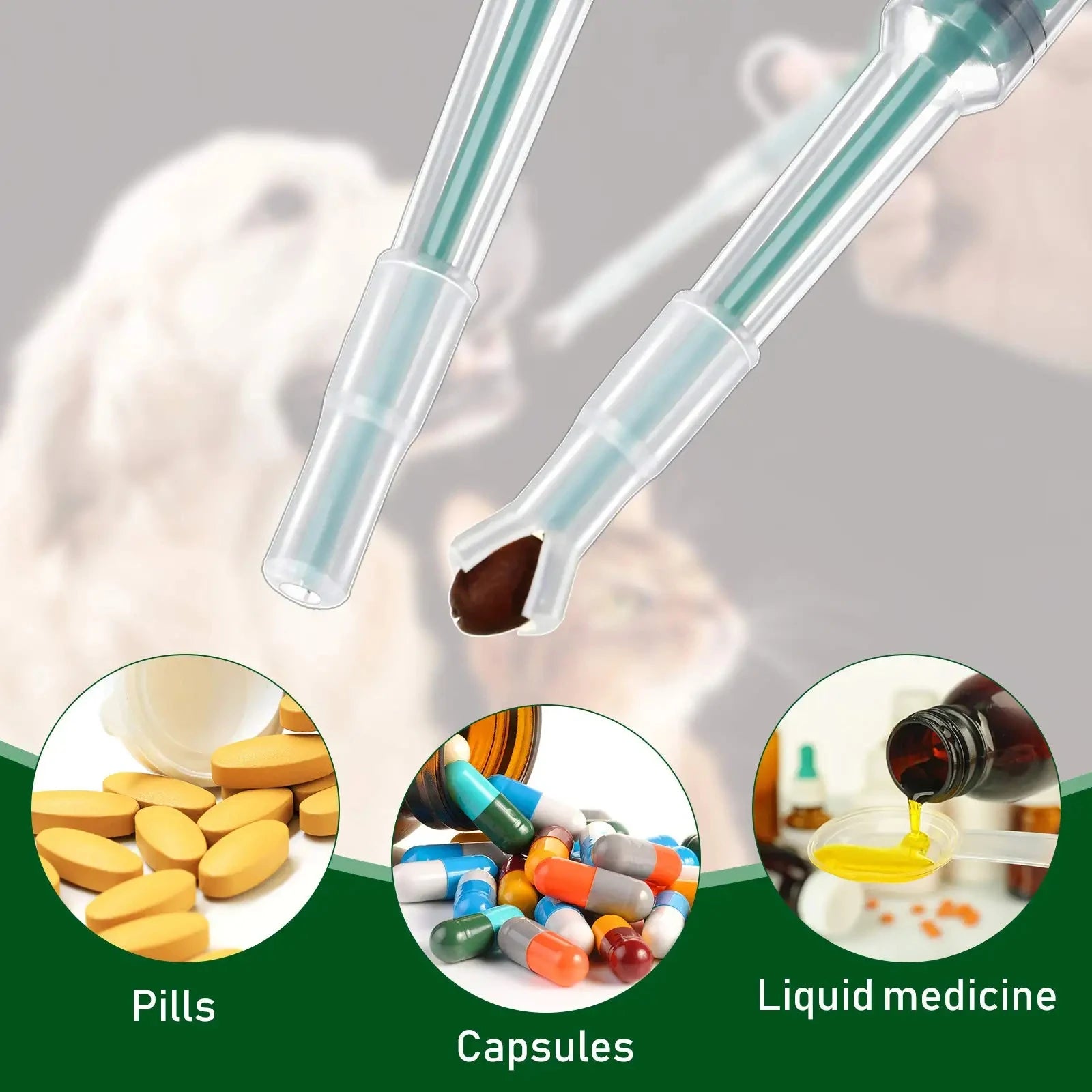 Easy-Press Pet Medication Dispenser | Safe Pill Feeding Stick for Dogs & Cats