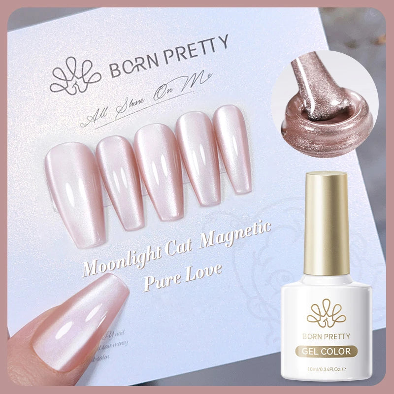 BORN PRETTY Silver Water Light Cat Eye Magnetic Gel Nail Polish (10ml)