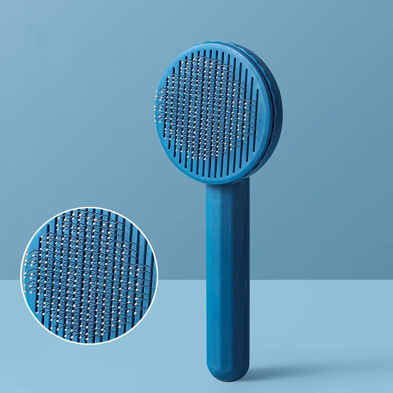 GroomBuddy™ Self-Cleaning Pet Slicker Brush