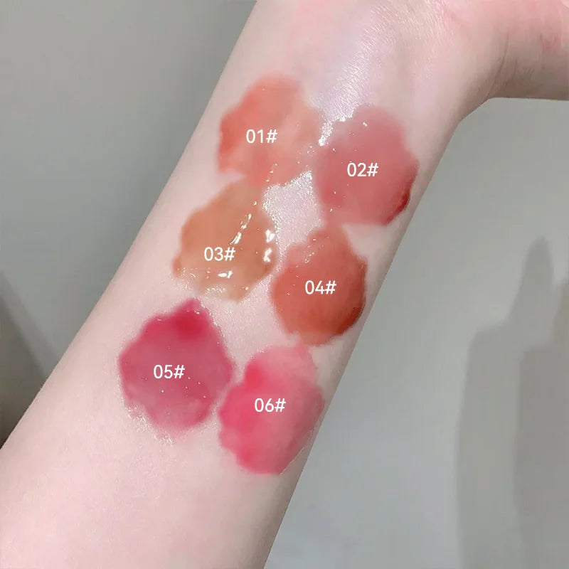 Mirror Glossy Water Lip Tint with Metal Applicator