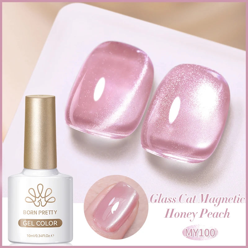BORN PRETTY Silver Water Light Cat Eye Magnetic Gel Nail Polish (10ml)