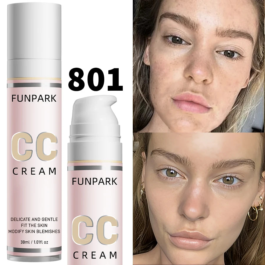 Color Correcting CC Cream - Waterproof Liquid Foundation & Concealer (30ml)