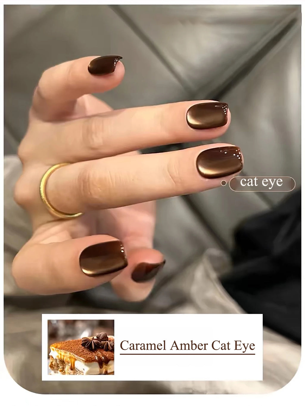 WS Black Glass Cat Eye Magnetic Gel Nail Polish