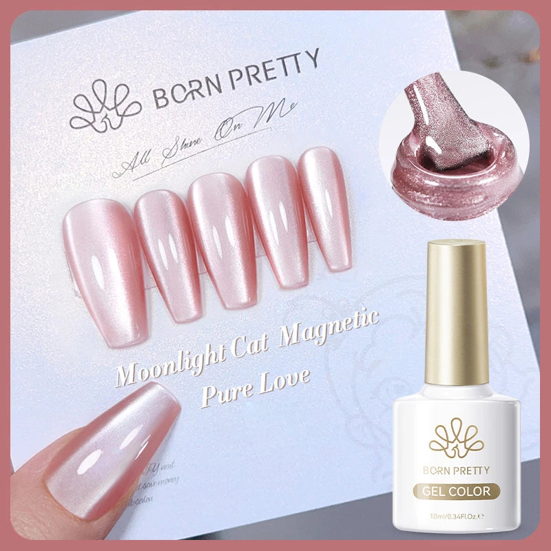 BORN PRETTY Silver Water Light Cat Eye Magnetic Gel Nail Polish (10ml)