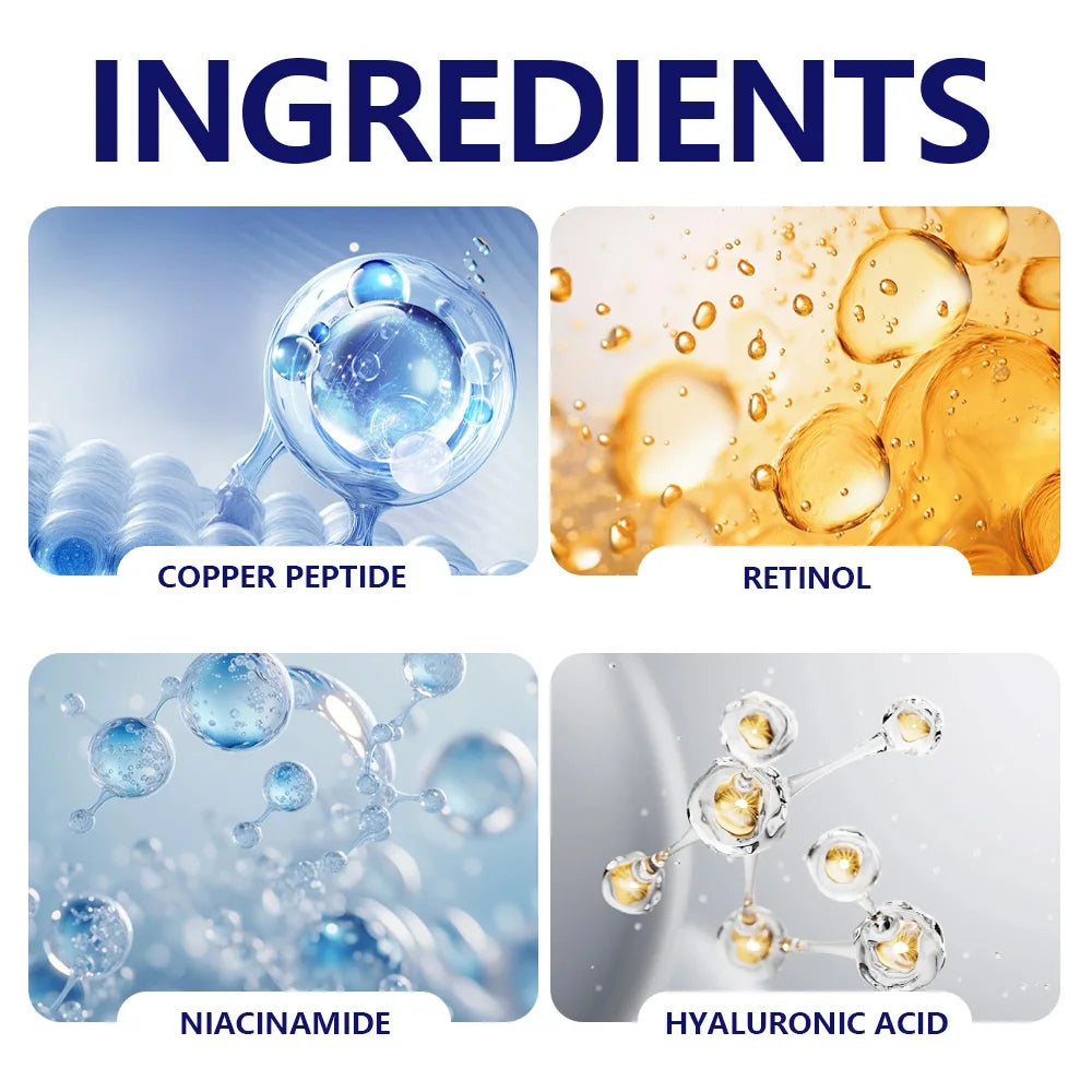 GHK-Cu Copper Peptide Anti-Aging Cream & Serum - Firming, Wrinkle-Repair & Hydrating Moisturizer