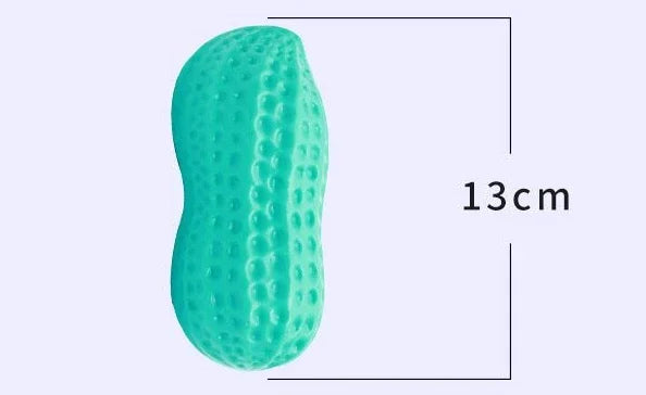 BarkBuddy™ Squeaky Peanut Durable Dog Chew Toy