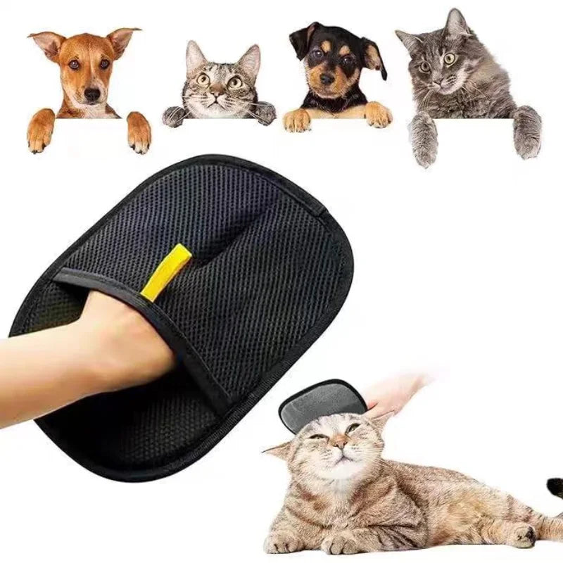 Multi-Functional Pet Hair Grooming Gloves | Double-Sided Deshedding & Cleaning Tool