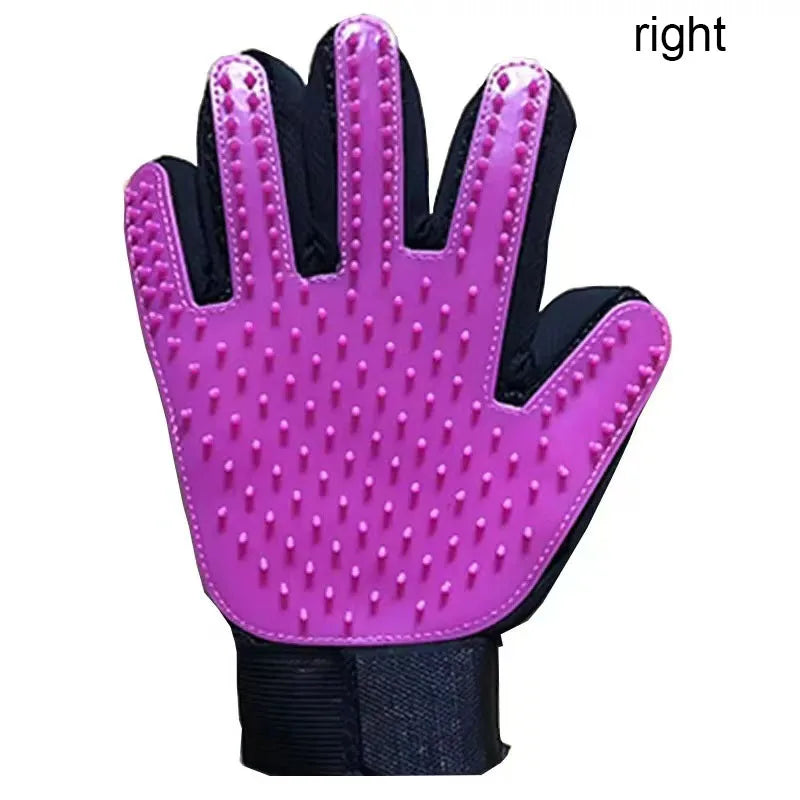Pet Hair Remover & Massage Brush Glove for Pets