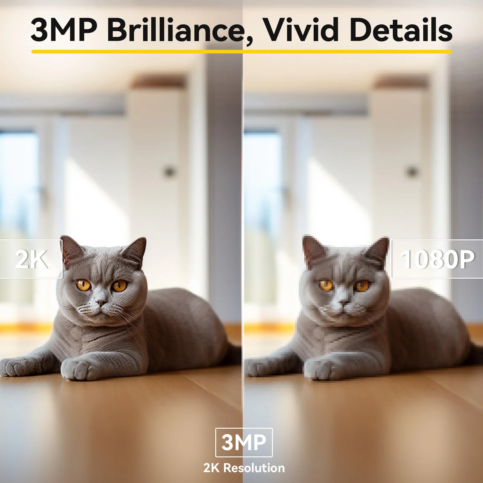 Boykeep 2K Smart Pet & Baby Camera | 5G Dual-Band WiFi Indoor Security Camera with 360° Pan/Tilt & 2-Way Audio